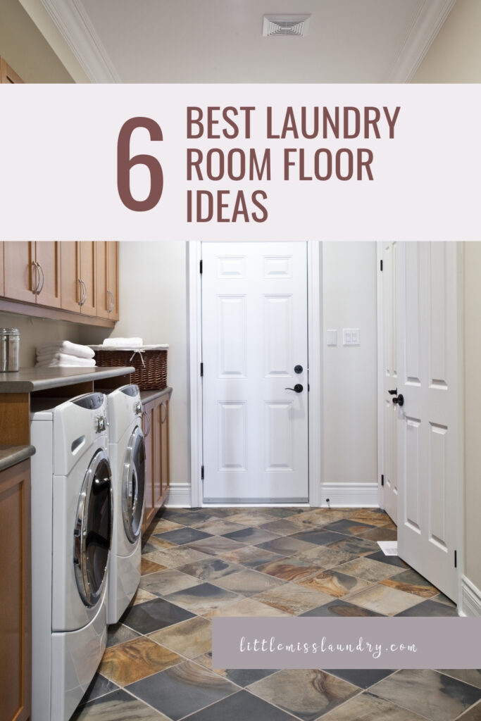 Laundry room flooring ideas Pinterest Pin