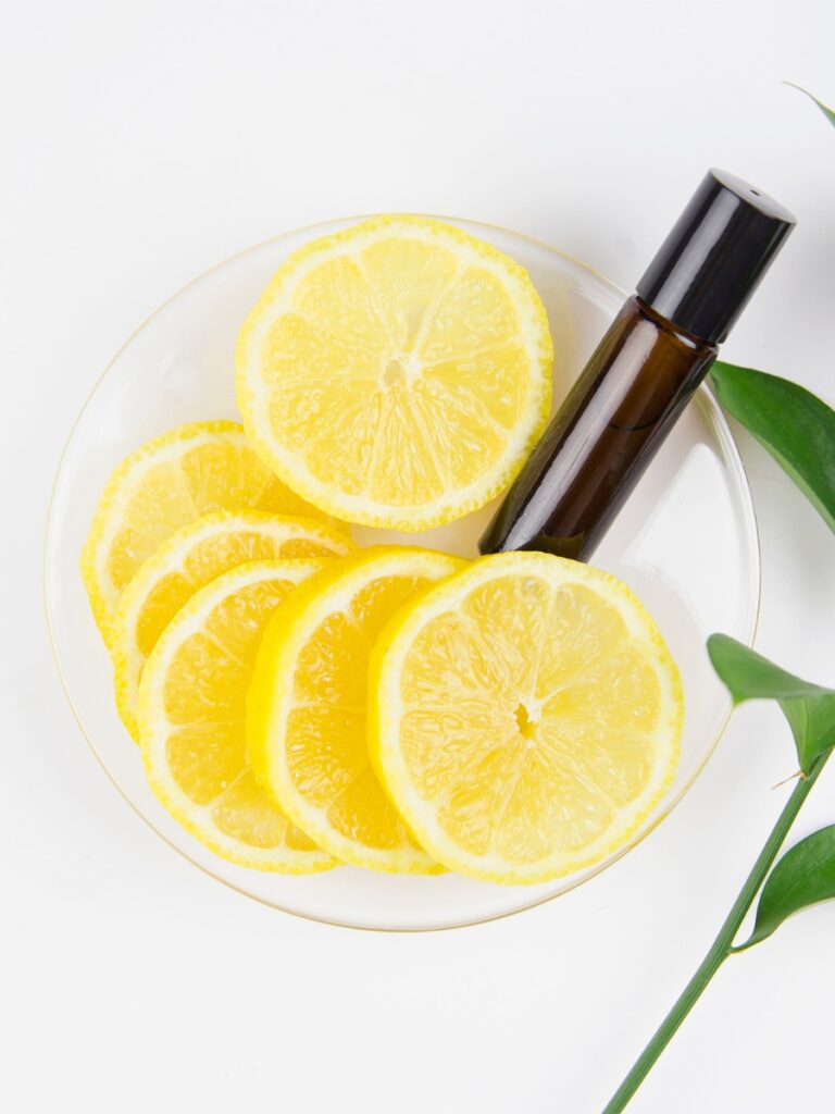 Bowl of lemon slices