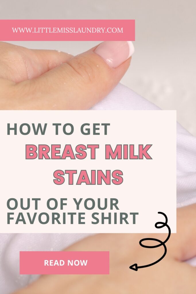 How to get breast milk stains out of clothes pin