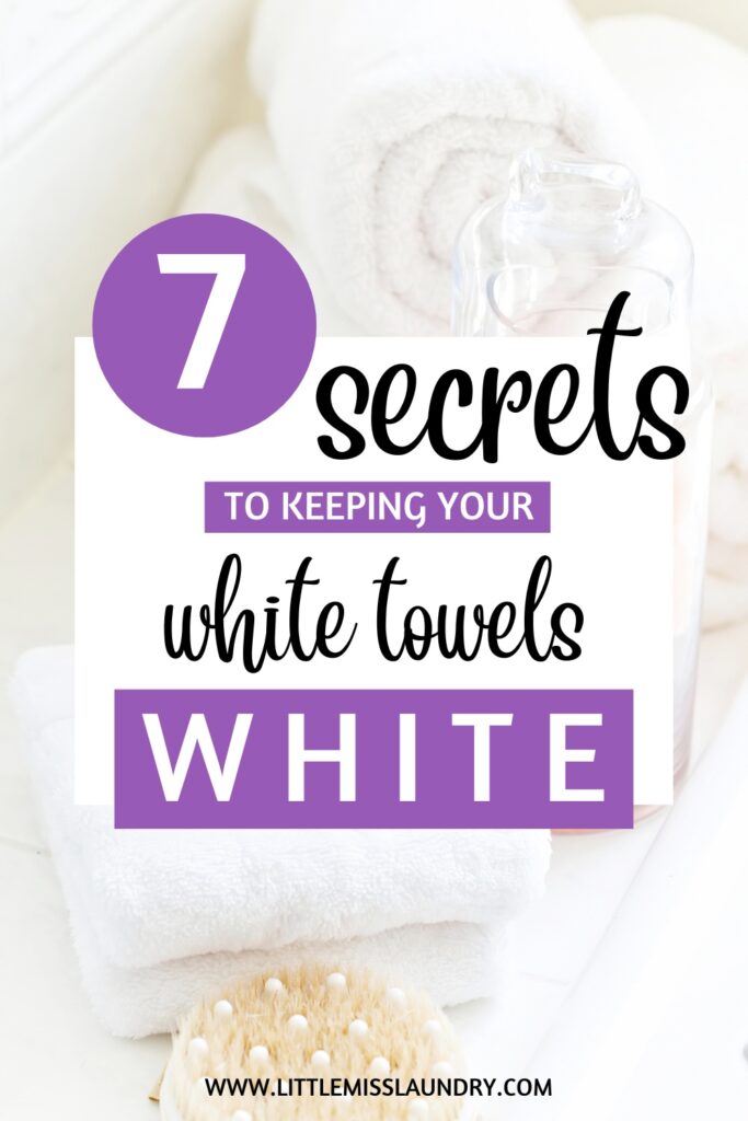 How to keep white towels white pin